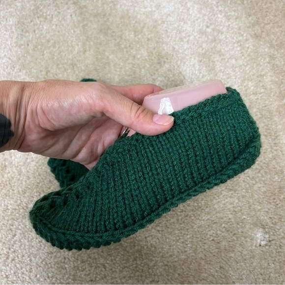 Handmade knit socks slide on ankle socks sz 6-7 - Picture 4 of 6